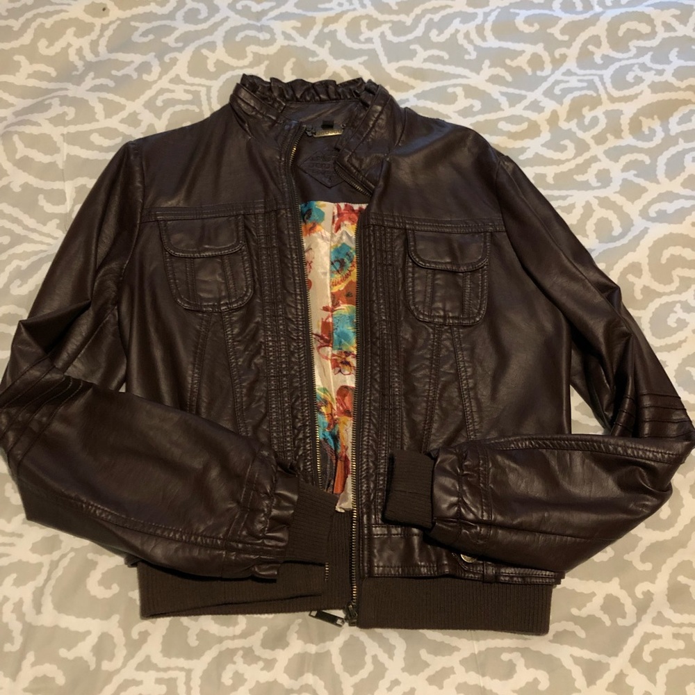 Faux Leather Jacket